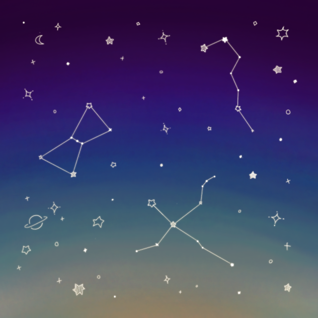 星と星座の背景1