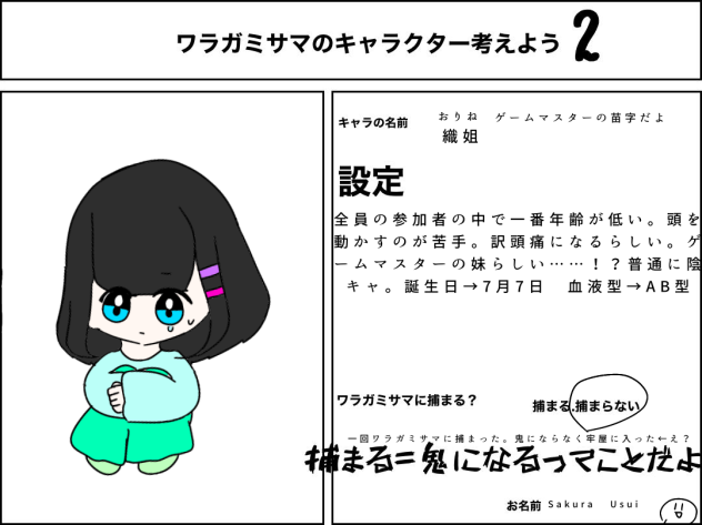 名前書き忘れたああああああああああ