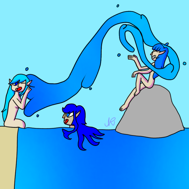 Ocean elfs - ibisPaint
