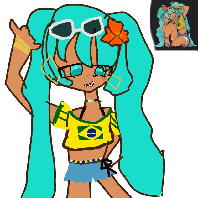 ５分で描いたブラジリアンミク