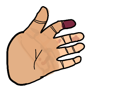 tracing someones hand