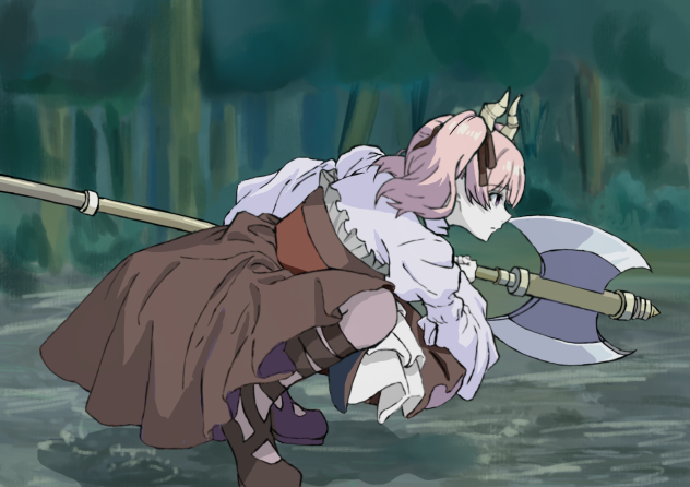 「私は戦士アイゼンの動きを模倣している。」