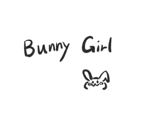 Bunny girlの下書きした