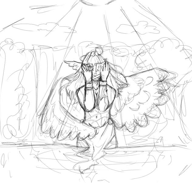 Angel sketch