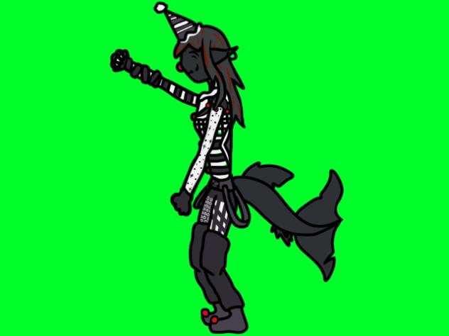 Goofy shark demon dancin’