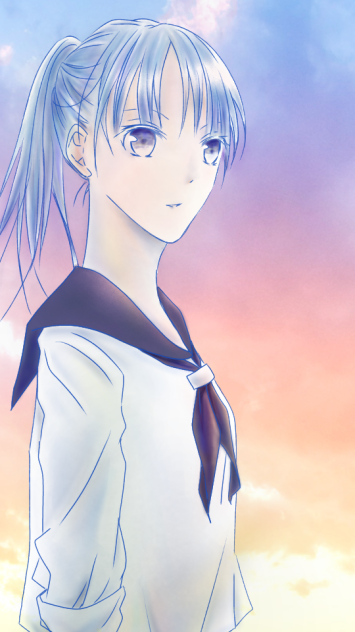 セーラー服  夕焼け