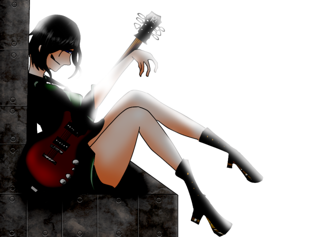 B.C.RICH MARION ブラック Marion-350 Electric Guitar See-Through
