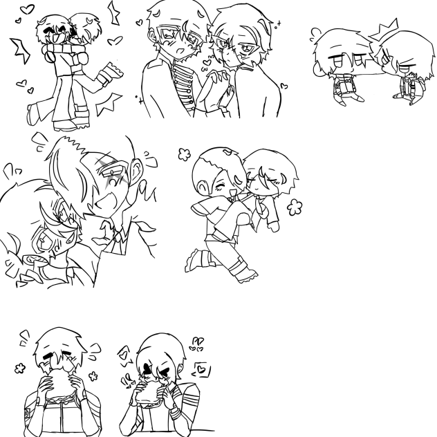 Silly drawings using tracing references!
