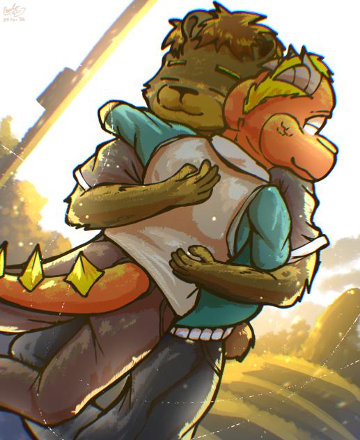 Warm and fullfiled hugs