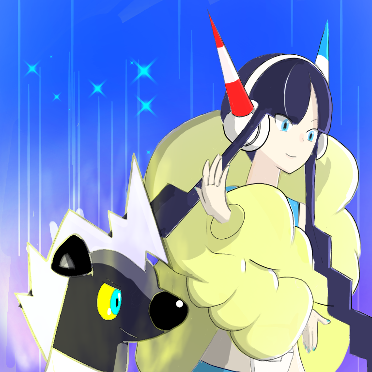 これが私たちのゼンリョク ポケモン カミツレとシママ Ibispaint