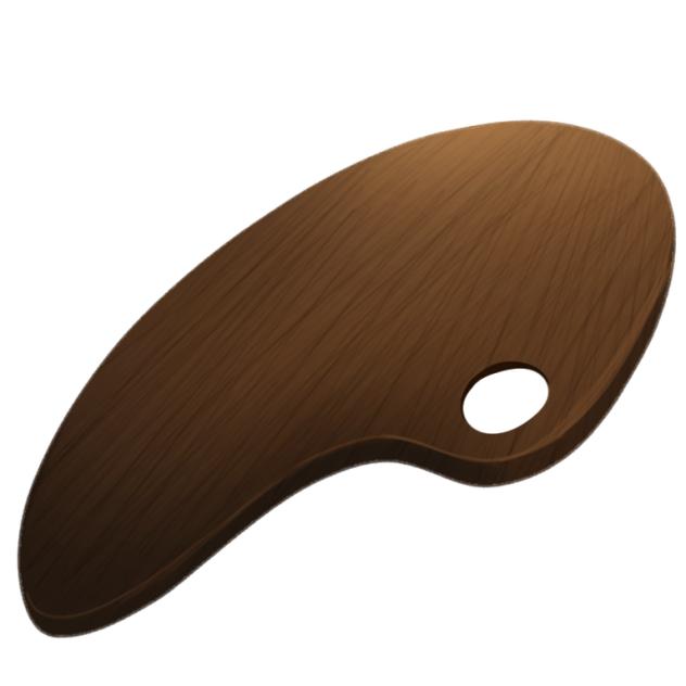 clean painter's pallete