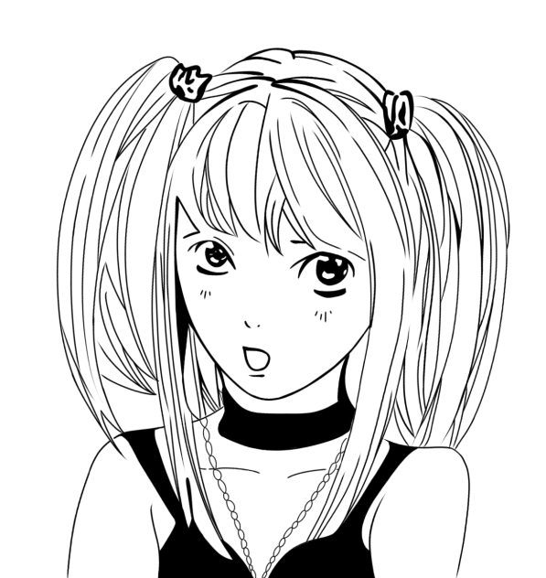 Sketching Misa Amane (Learning)