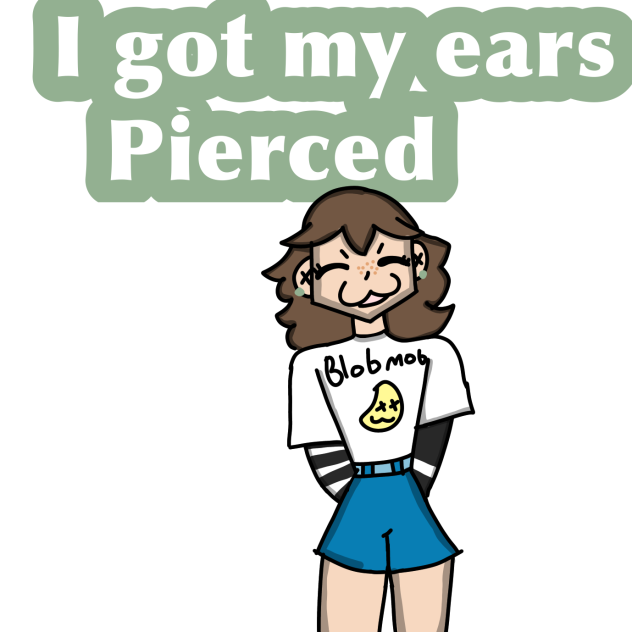 I got my ears pierced !!!!