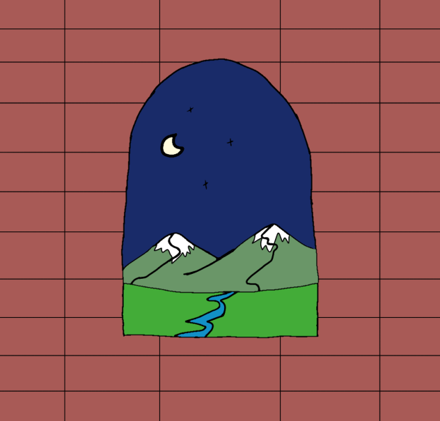 Window mountains - ibisPaint