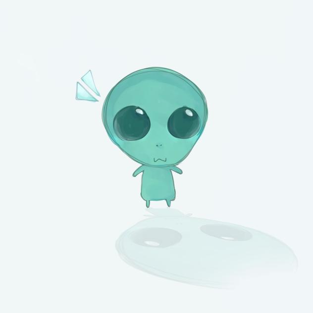 random alien doodle