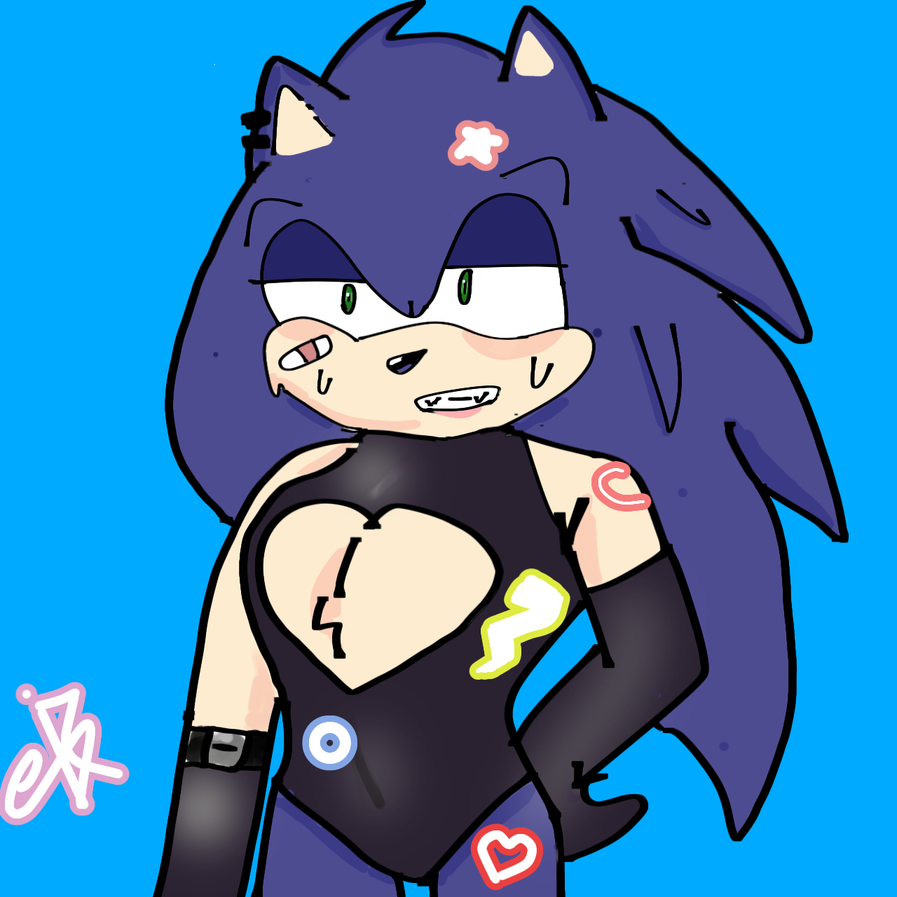 body suit sonic - ibisPaint