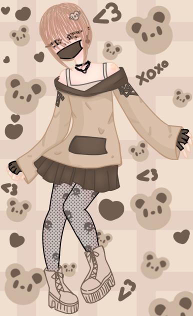 Beige bear girl