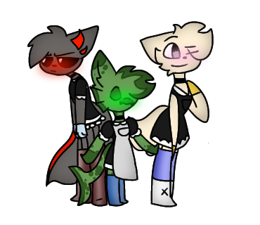 de boys in main outfits uwu