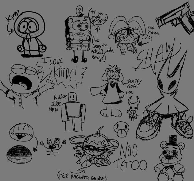 doodling random shi