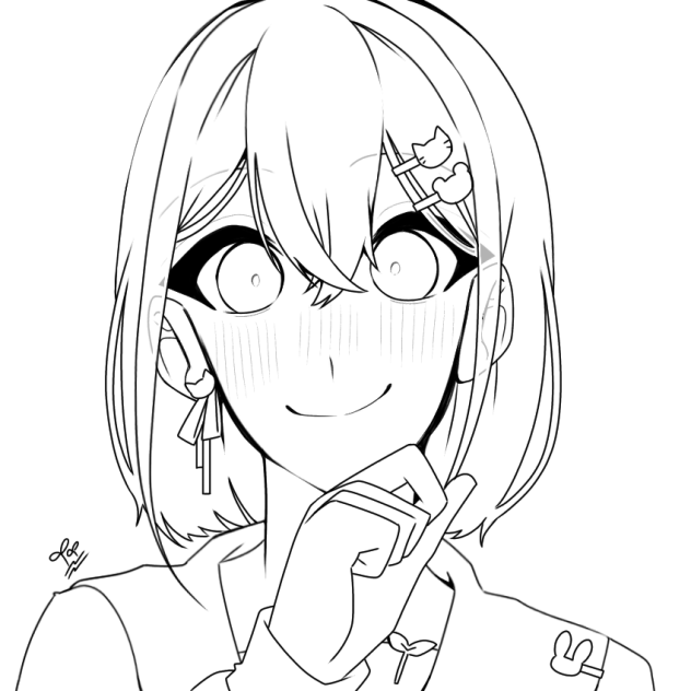 塗り絵大会　線画