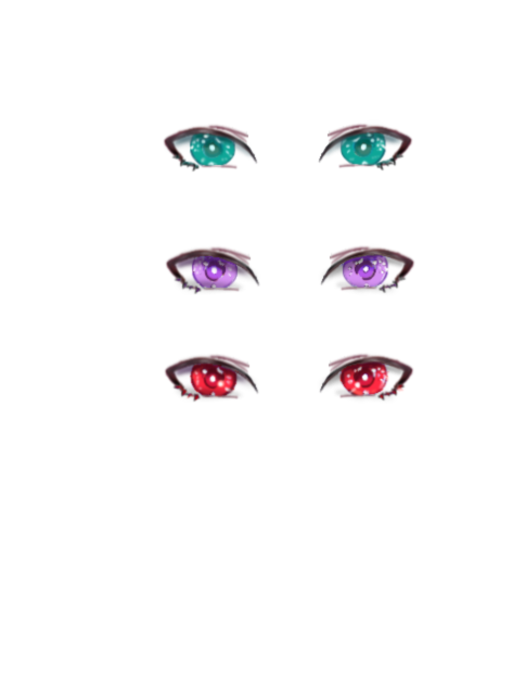 Male eyes 3 colors