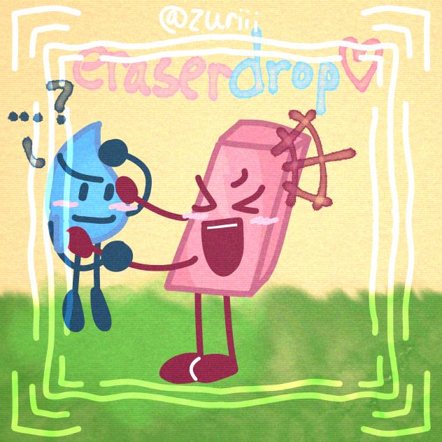 eraser x teardrop ★ eraserdrop bfdi