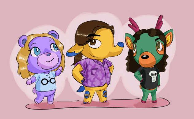Friends in ACNH style