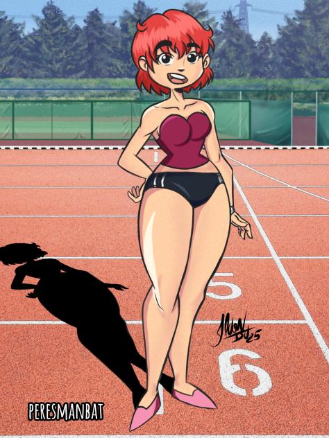 Garota atleta.