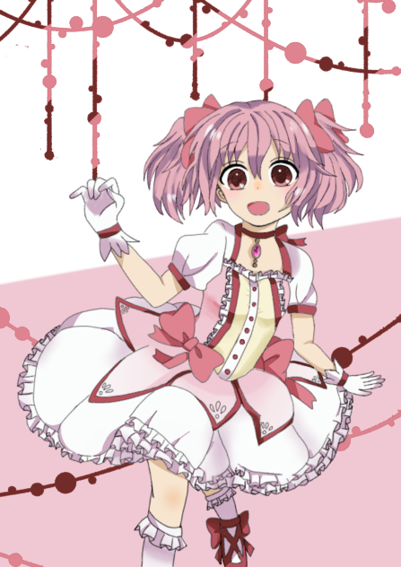 【線画おかりしました】鹿目まどか(まどマギ)