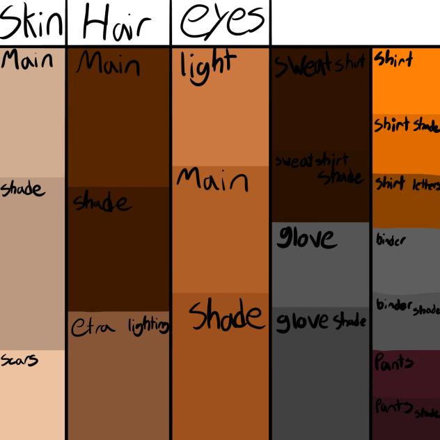 Colors for my DTIYS