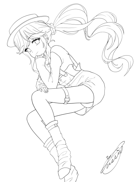 恋の切り札（線画）