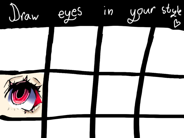 Draw in eyes in your style