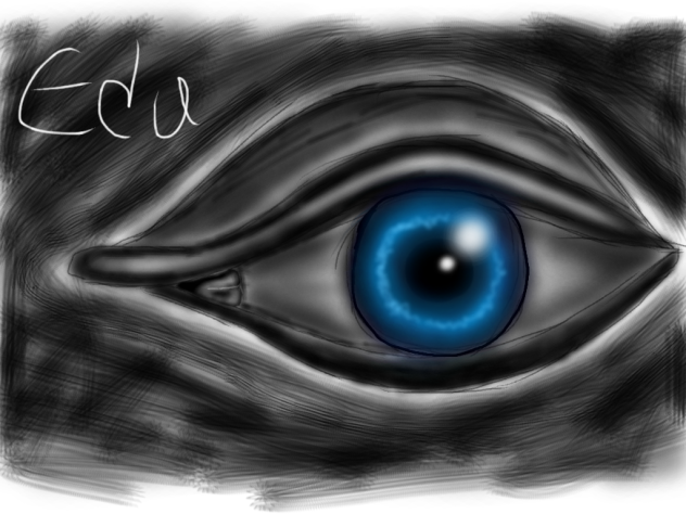 occhio blu