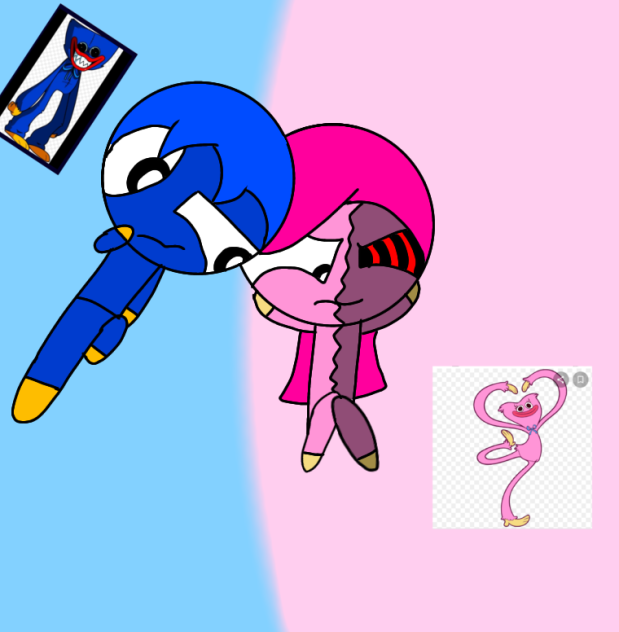 huggy and kissy together!