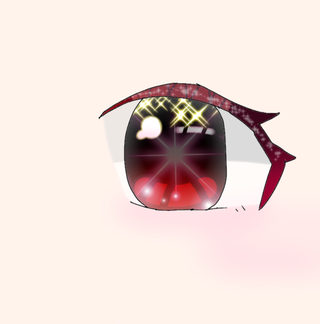 目の塗り方練習