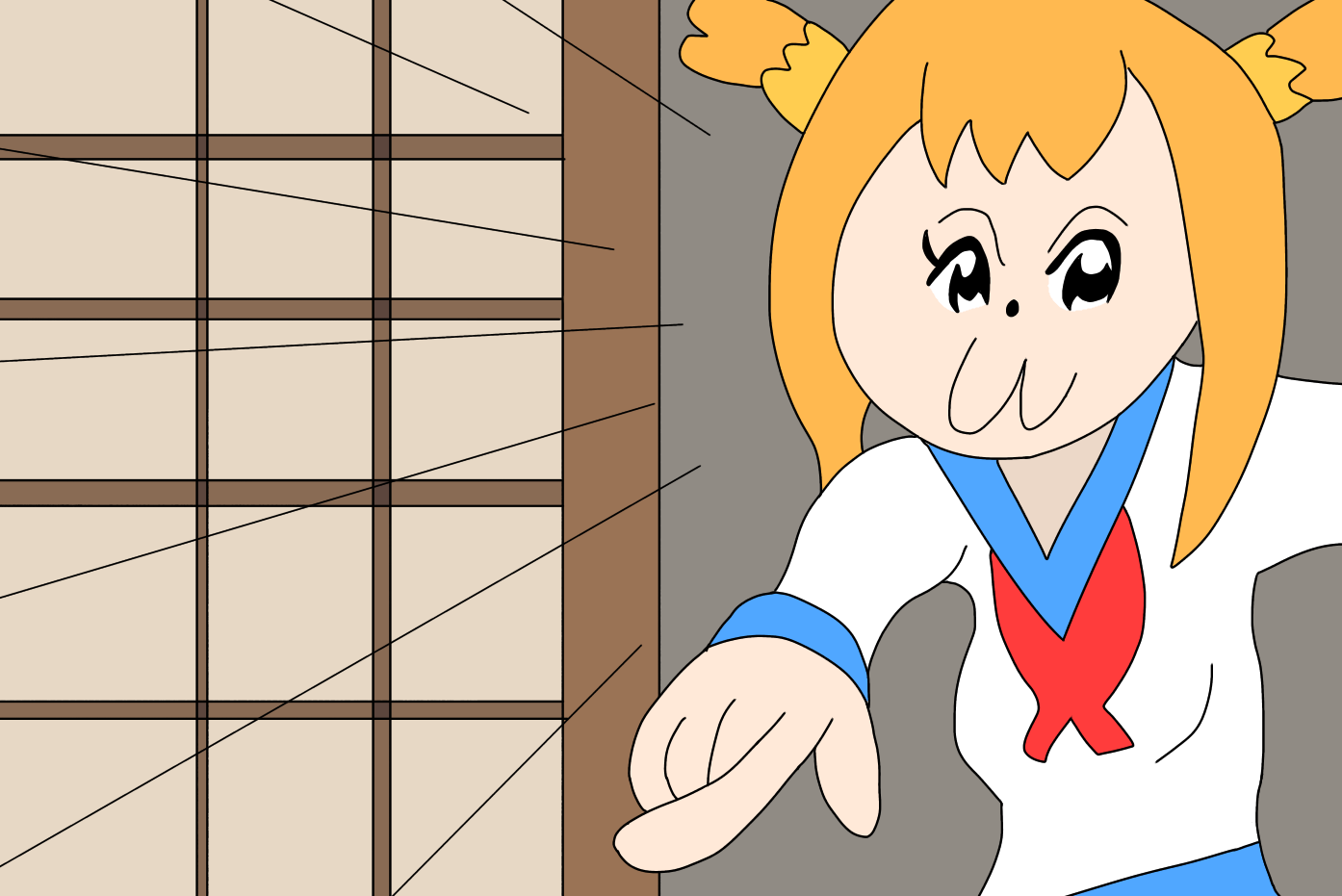 こらー 猫のベッド取っちゃダメでしょ 帰りなさい Ibispaint