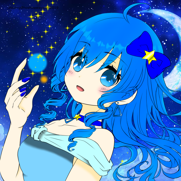 星川ヤヨイさんの線画をお借りしました