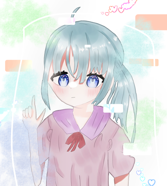 #レイヤー1枚チャレンジ。