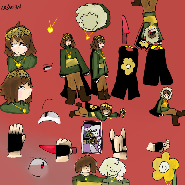 random chara drawings