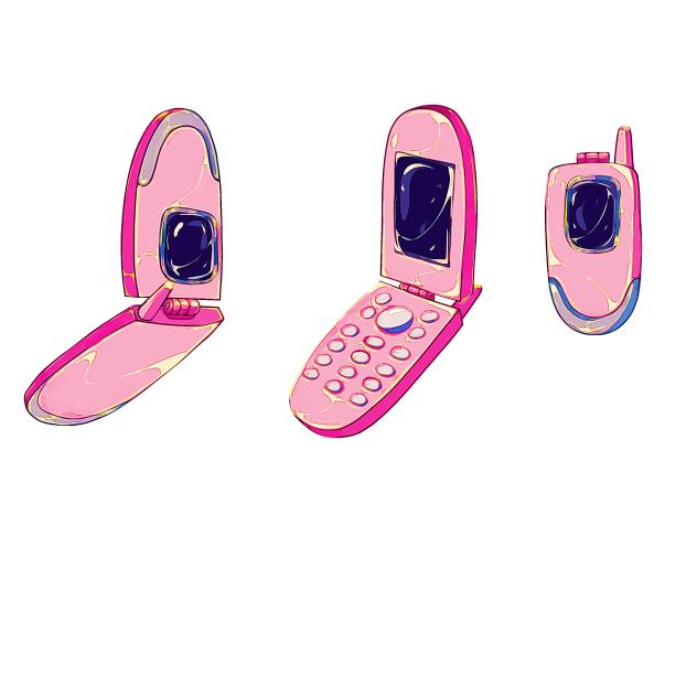 Pink Flip Phone