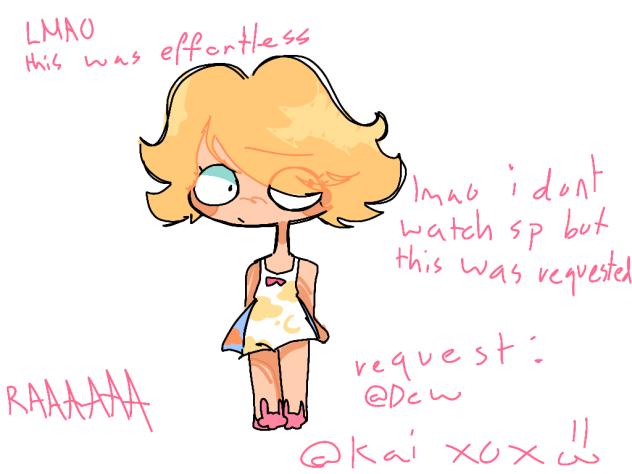 i tried to draw marjorine from sp [req]