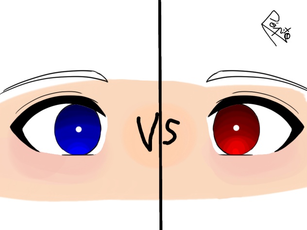 Blue or red