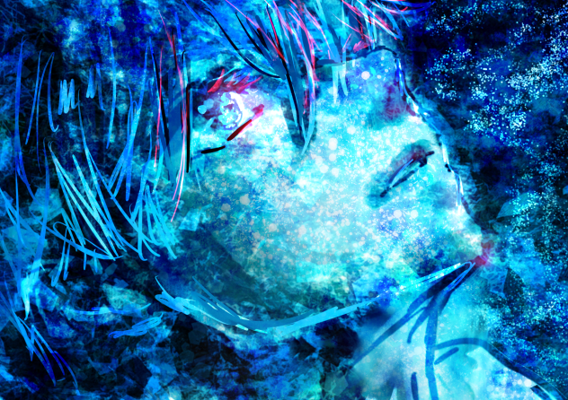 見上げた空は蒼く輝いて