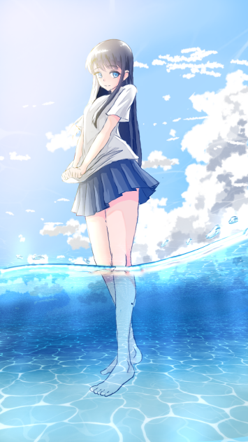 girl on the beach