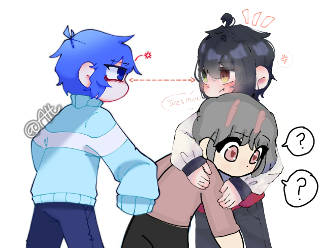 The love triangle collab!