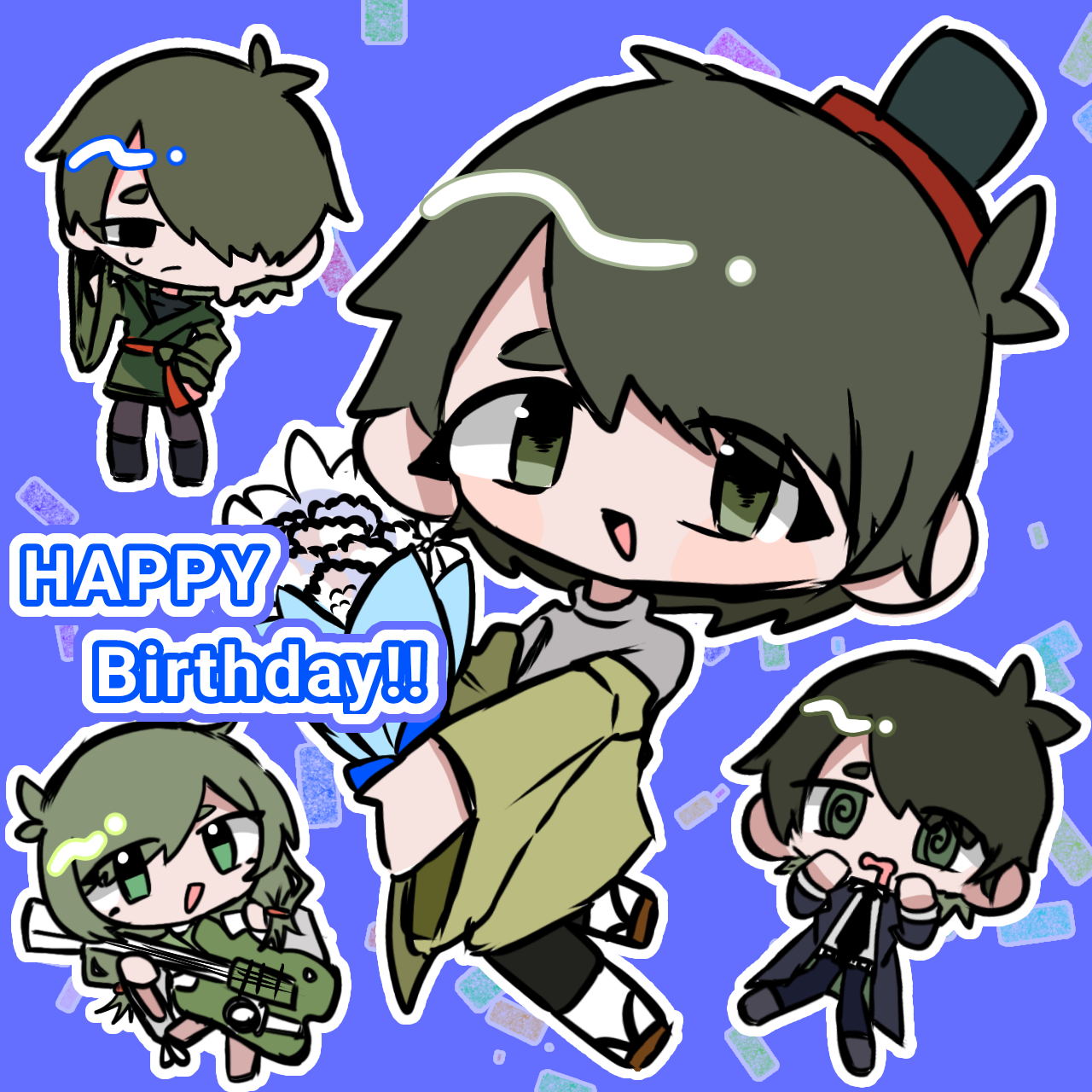 投稿忘れてたiemonさんおたおめイラスト - ibisPaint