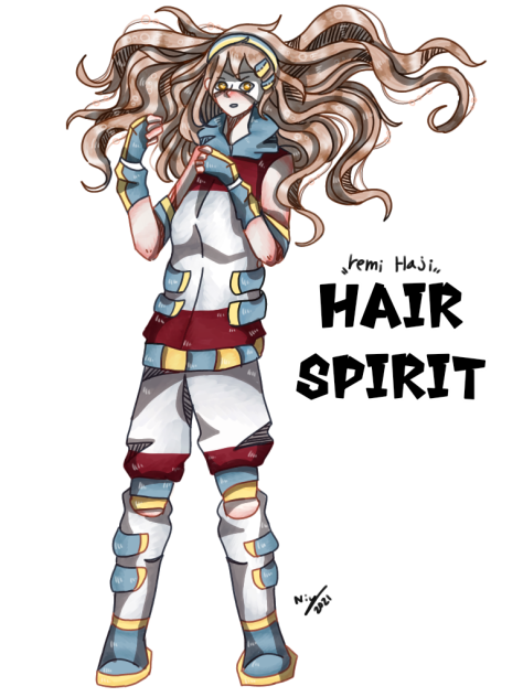 my oc, hair spirit