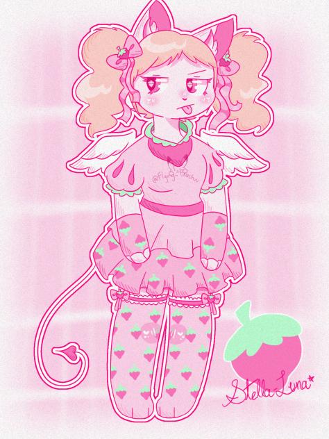 Stella-Luna’s Strawberry Outfit 🍓