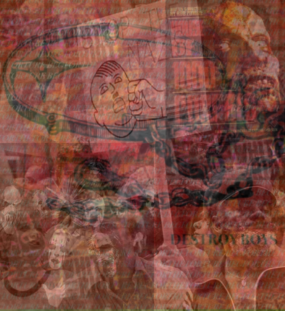punk background collage