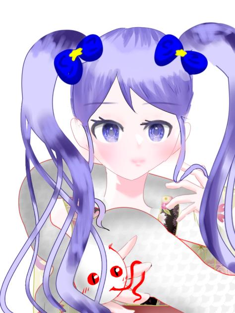 女の子とヘビ？だけ完成